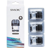 Novo 4 replacement empty pods by Smok (3 pack)